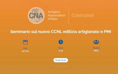 Seminario sul nuovo CCNL edilizia artigianato e PMI