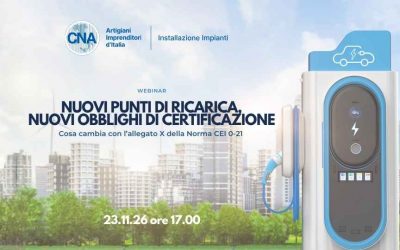 Nuovi punti di ricarica, nuovi obblighi di certificazione